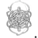 Celtic knotwork intertwined with Russian architectural elements tattoo design idea