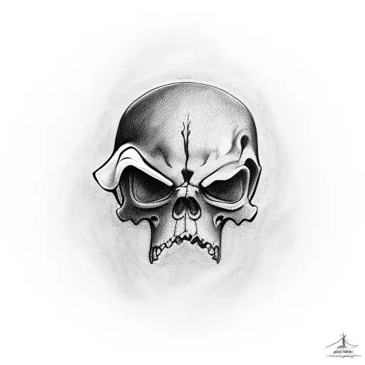 grim reaper holding baby tattoo design idea