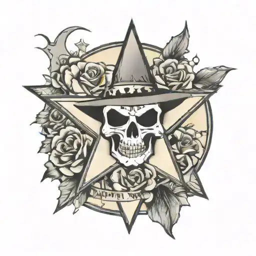 jojo star with dead friends birth date  tattoo design idea