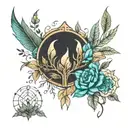 earthy elements tattoo design idea