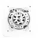 A watermelon-themed record player with cooking utensils as the turntable arm tattoo design idea