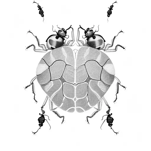 Ladybug tattoo design idea