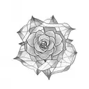 Desert Rose tattoo design idea