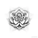 Desert Rose tattoo design idea