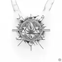 Design a tattoo for me , between elbow and wrist  . Shape of Kerala state and also a second tattoo of numbers 95 06 13 1 tattoo design idea