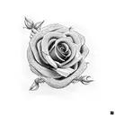 corn snake with roses  tattoo design idea