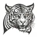 Tiger tattoo design idea