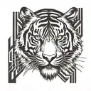 Tiger tattoo design idea