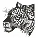 Tiger tattoo design idea