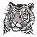 Tiger tattoo design idea