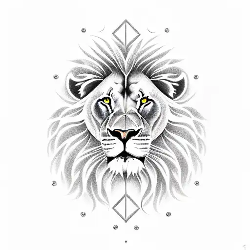 Lion, flower, astrology,sexy tattoo design idea