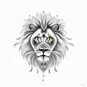 Lion, flower, astrology,sexy tattoo design idea