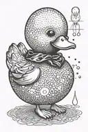 mikroschema for rubber duck turn on the light bulb tattoo design idea