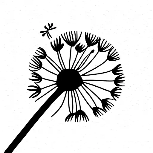 Dandelion tattoo design idea