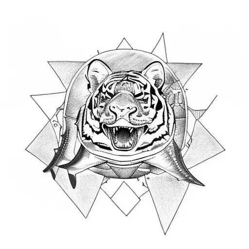 tiger Shark tattoo design idea
