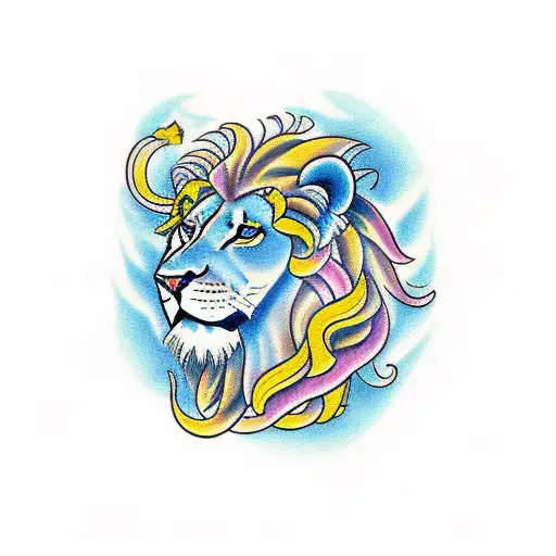 butterflies , lion tattoo design idea