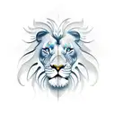 butterfly lion clock tattoo design idea