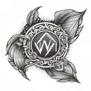 avicii logo tattoo design idea