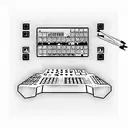 Akai MPC Drumpad Drum machine tattoo design idea