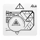 Akai MPC Drumpad Drum machine tattoo design idea