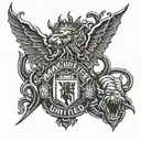 Manchester united devil tattoo design idea
