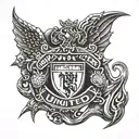 Manchester united devil tattoo design idea