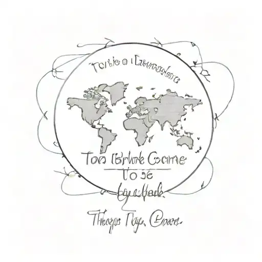  Create a tatto idea for an arm with this quote    “To see the world, things dangerous to come to, to see behind walls,  tattoo design idea