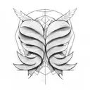 building wings tattoo design idea