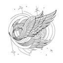 building wings tattoo design idea