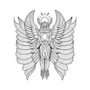 building wings tattoo design idea