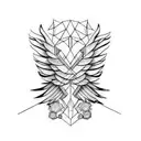 building wings tattoo design idea
