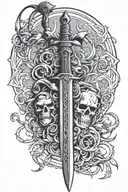 Conan sword tattoo design idea