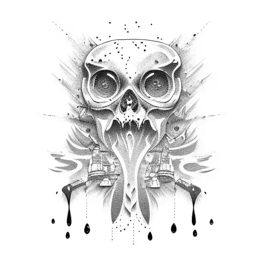oil spill tattoo design idea