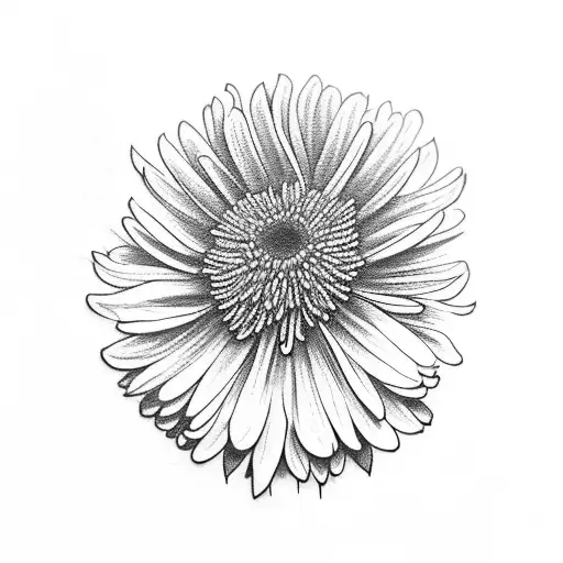 Chrysanthemum tattoo design idea