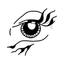 demonio ojos tattoo design idea