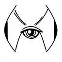 demonio ojos tattoo design idea