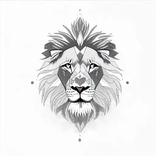 Lion thats smoking a joint tattoo design idea