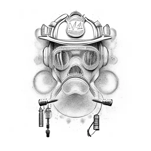 firefighter tattoo design idea