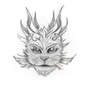 Dumpster Fire tattoo design idea