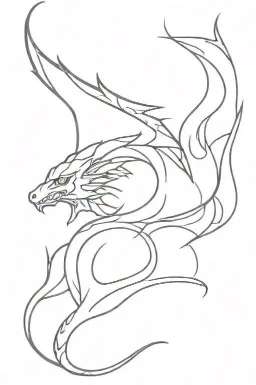 Drakon tattoo design idea