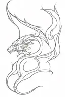 Drakon tattoo design idea