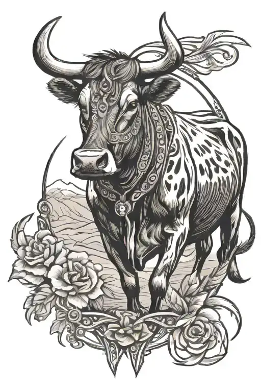 cattle western style tattoos tattoo design idea