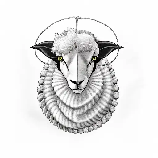 black sheep tattoo design idea