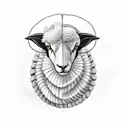 black sheep tattoo design idea