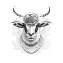 black sheep tattoo design idea