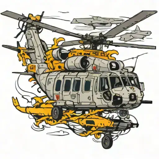 sh-60B helo with SAR SWIMMER tattoo design idea