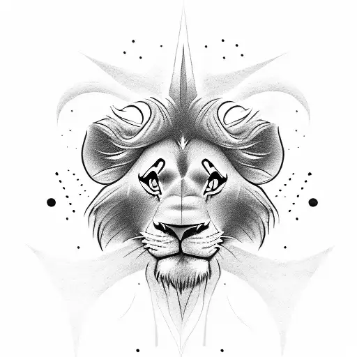simba from lion king tattoo design idea