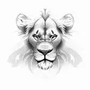 simba from lion king tattoo design idea