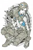 Jill valentine tattoo design idea