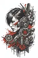 resident evil tattoo design idea